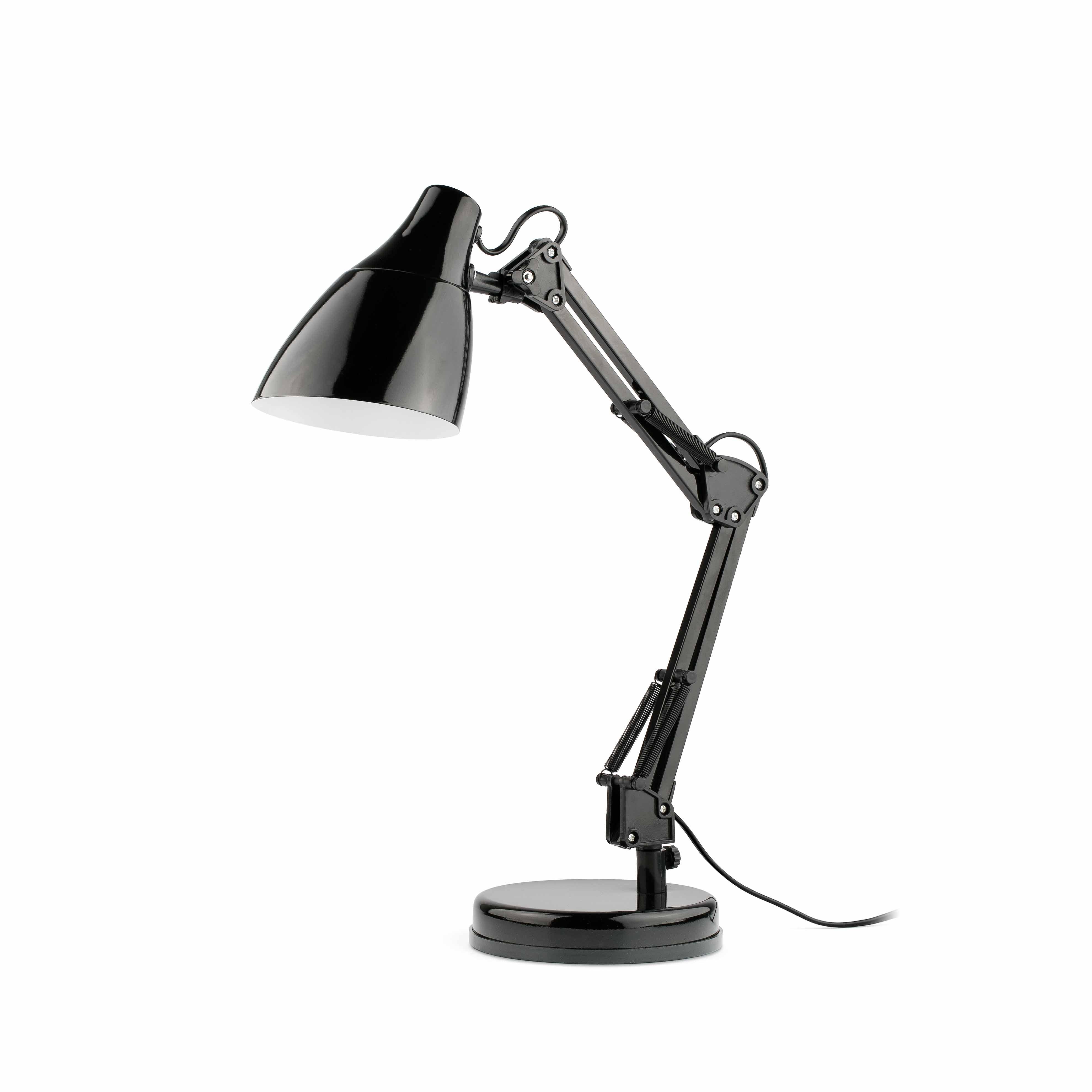 Gru bordlampe fra Faro i enkelt rundt design