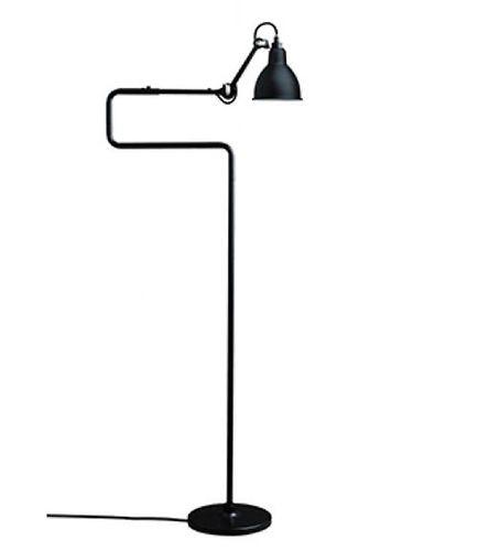 Lampe Gras 411 gulvlampe med justerbar arm og metalskærm