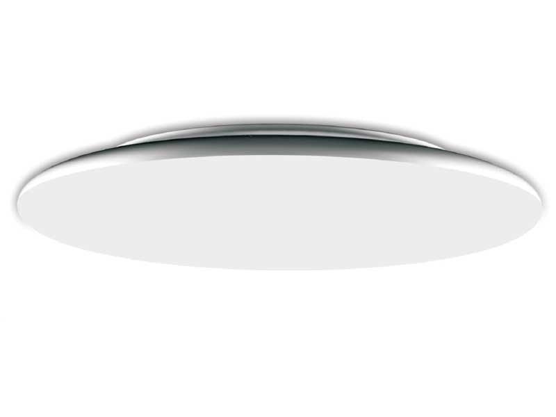 Rund, flad LED-loftlampe med varmt lys fra sunflux