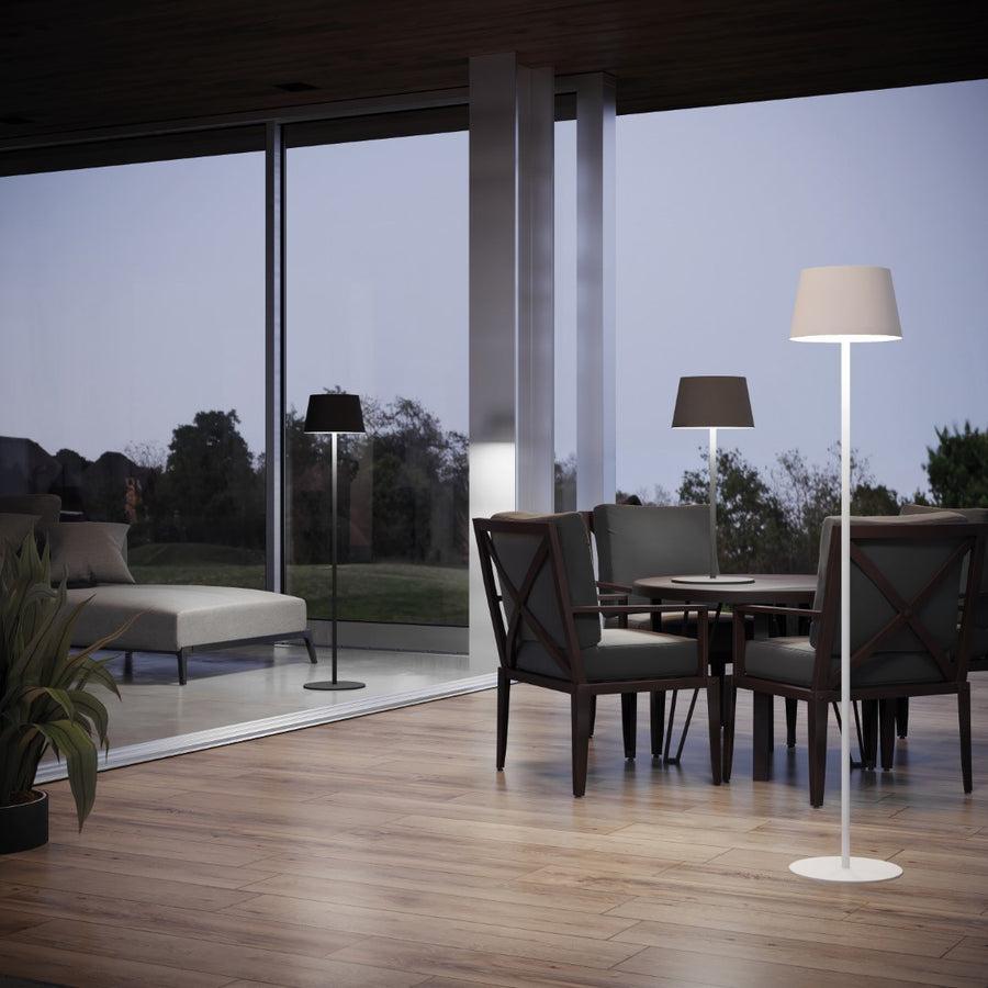 Go 3in1 batteridrevet gulvlampe fra Top-light i tre dele